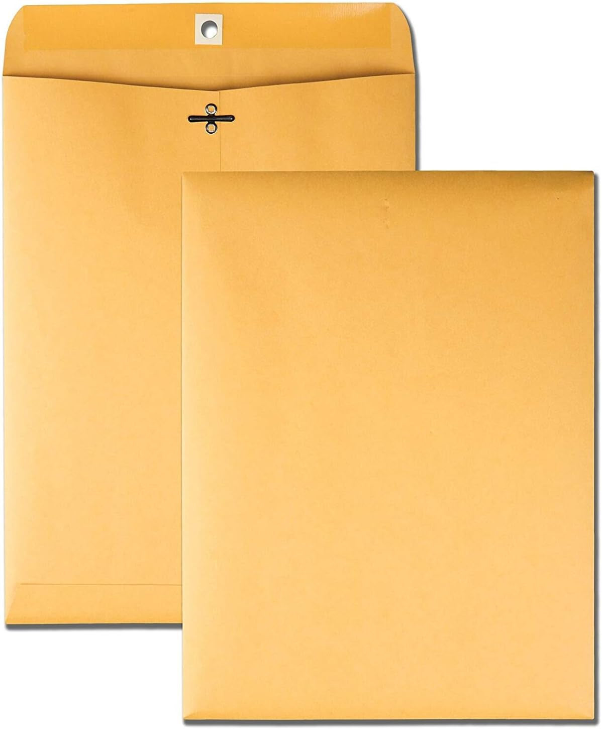 Clasp Envelope, 9" X 12", Brown Kraft, Catalog Clasp Envelopes with Clasp Closure & Gummed Seal, 28Lb Heavyweight Envelopes, Great for Filing or Mailing Documents, 9" X 12" - 25 Envelope Pack