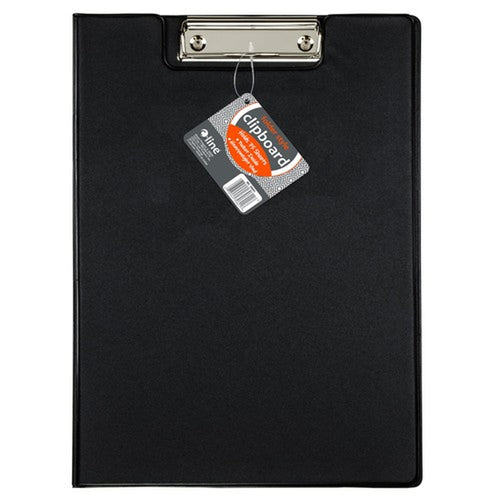 C Line Black Clipboard Folder with Pocket Durable Office Supply 1 Count